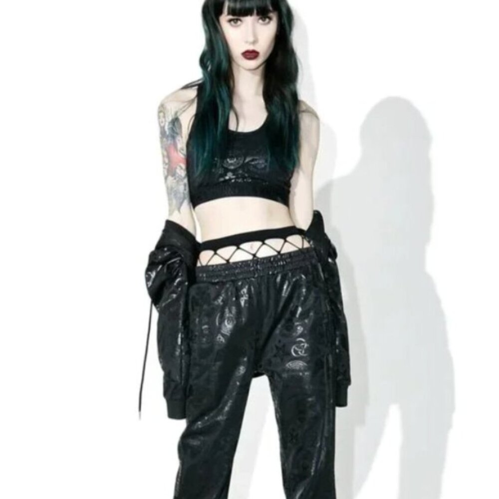 Killstar "Sit And Spin" Tracksuit Bottoms size S